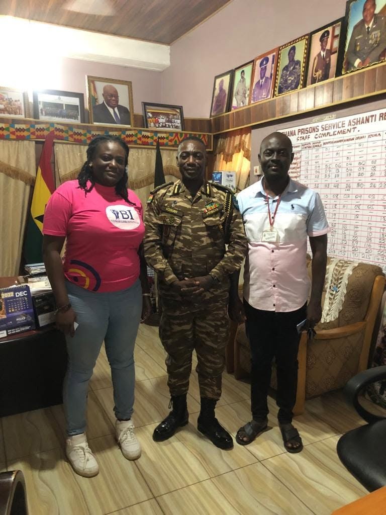 ACAI representatives meeting an institutional partner in the Ashanti Region